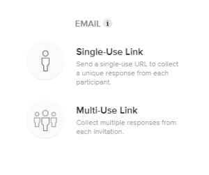 Survey Distribution Option A survey feature snap