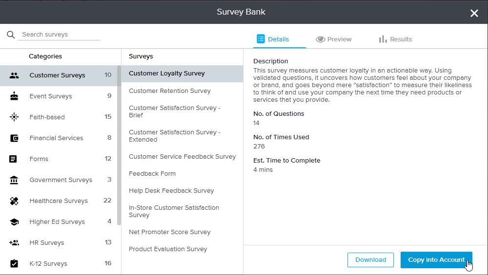 Sogolytics 17.0 Survey Bank