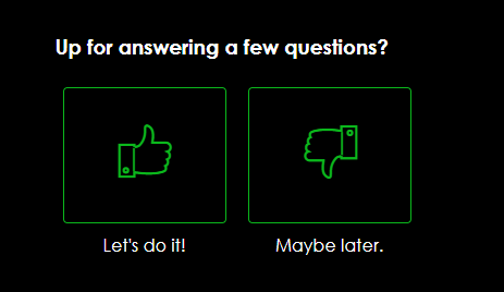 like dislike question type