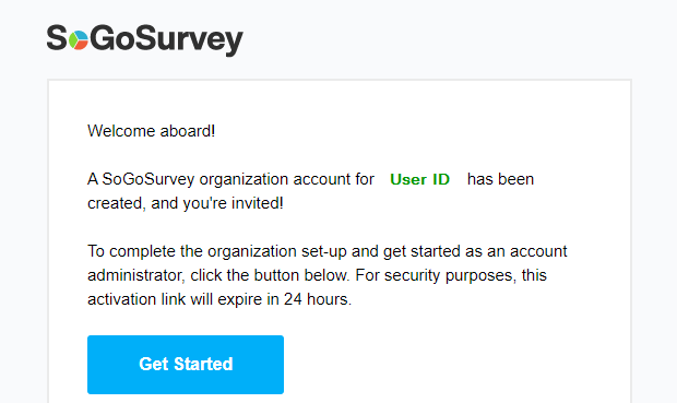 account admin welcome