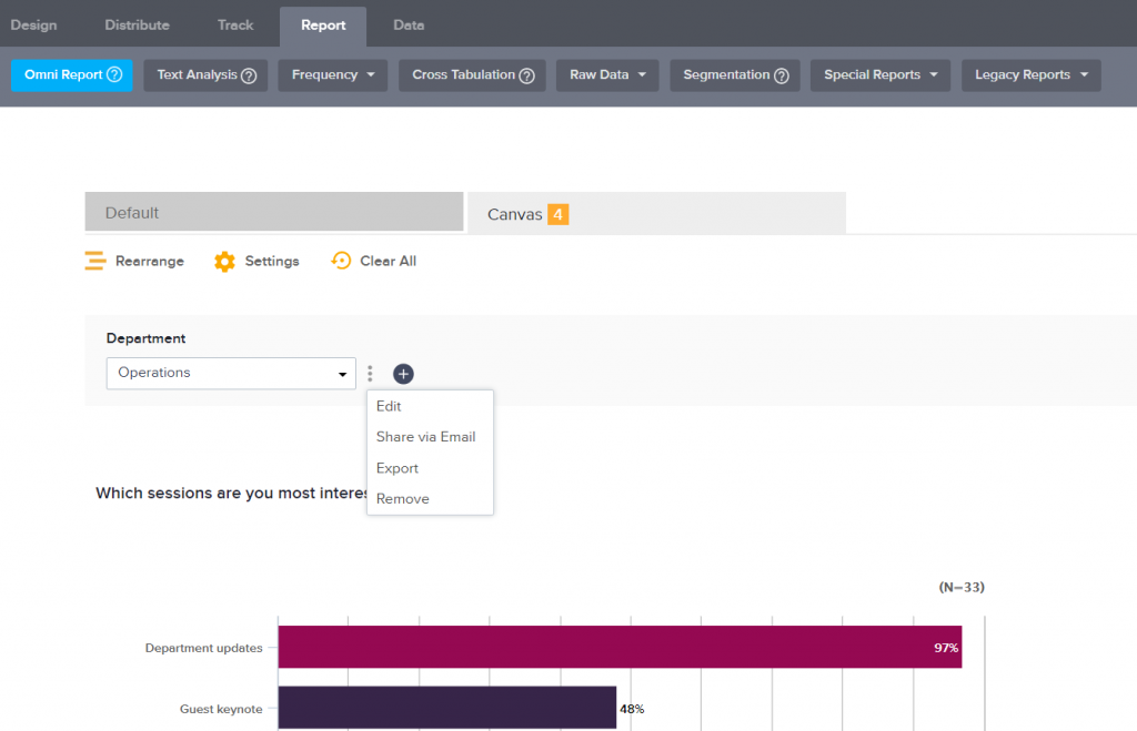 report-level segmentation