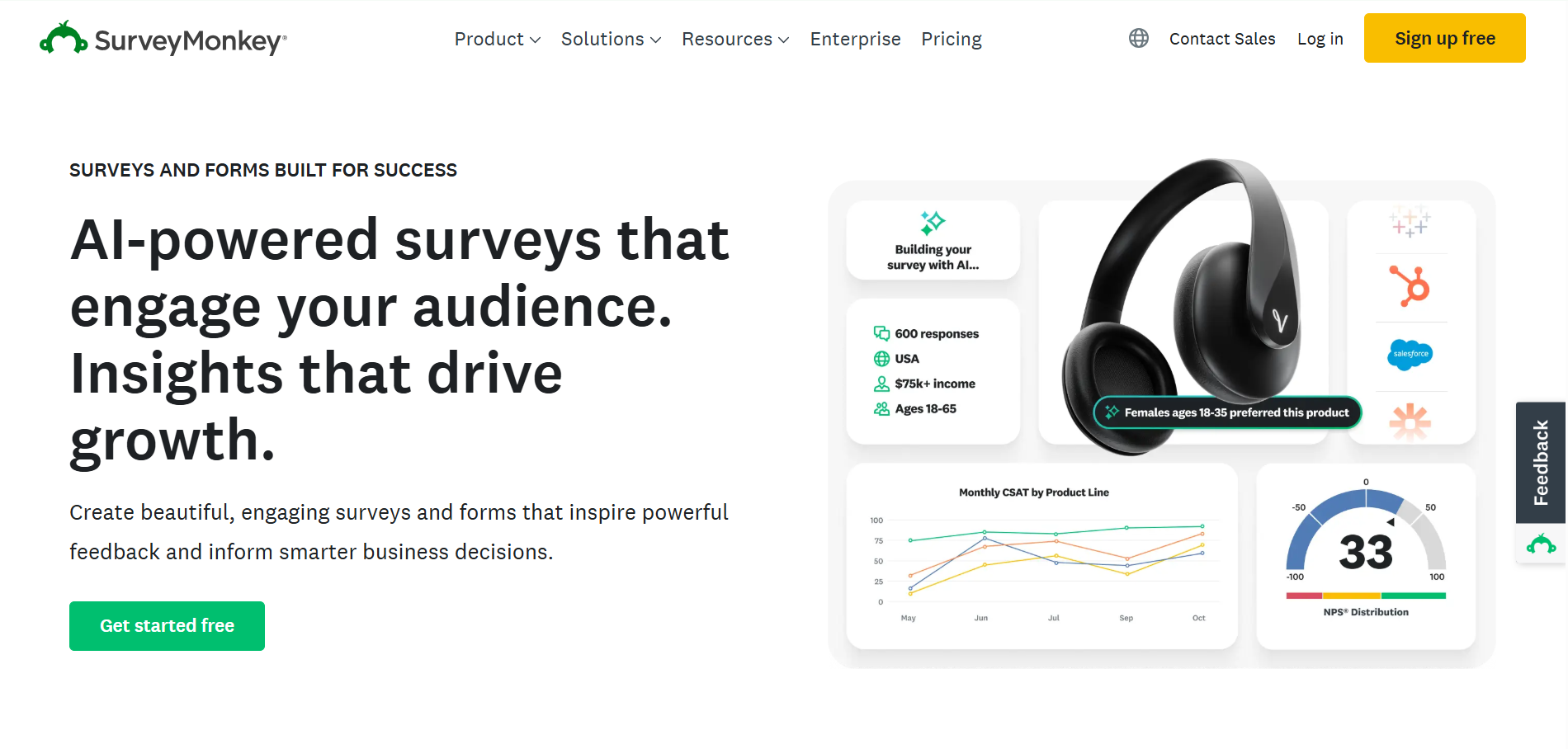 SurveyMonkey Homepage