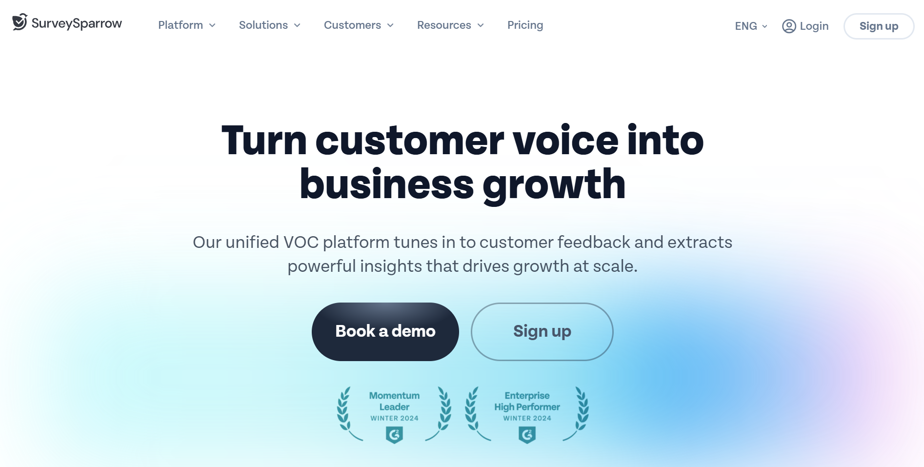 SurveySparrow Homepage