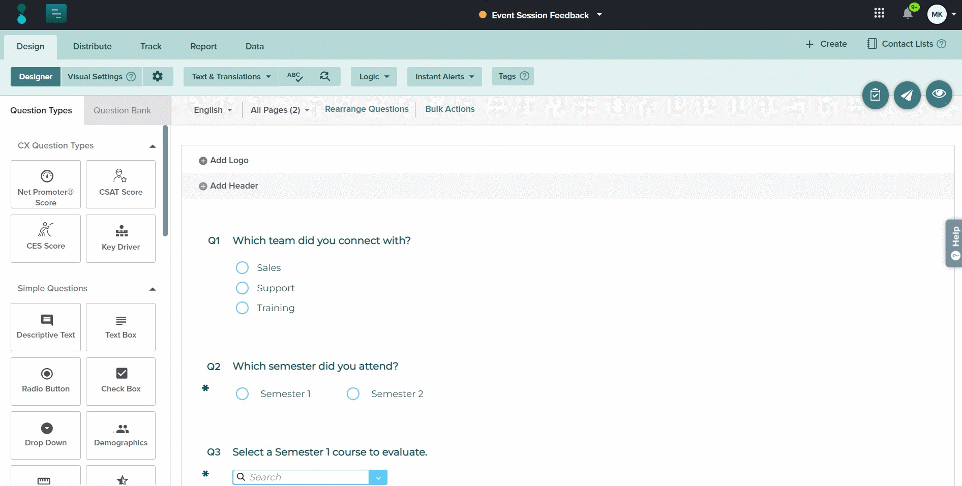 big modal for logi