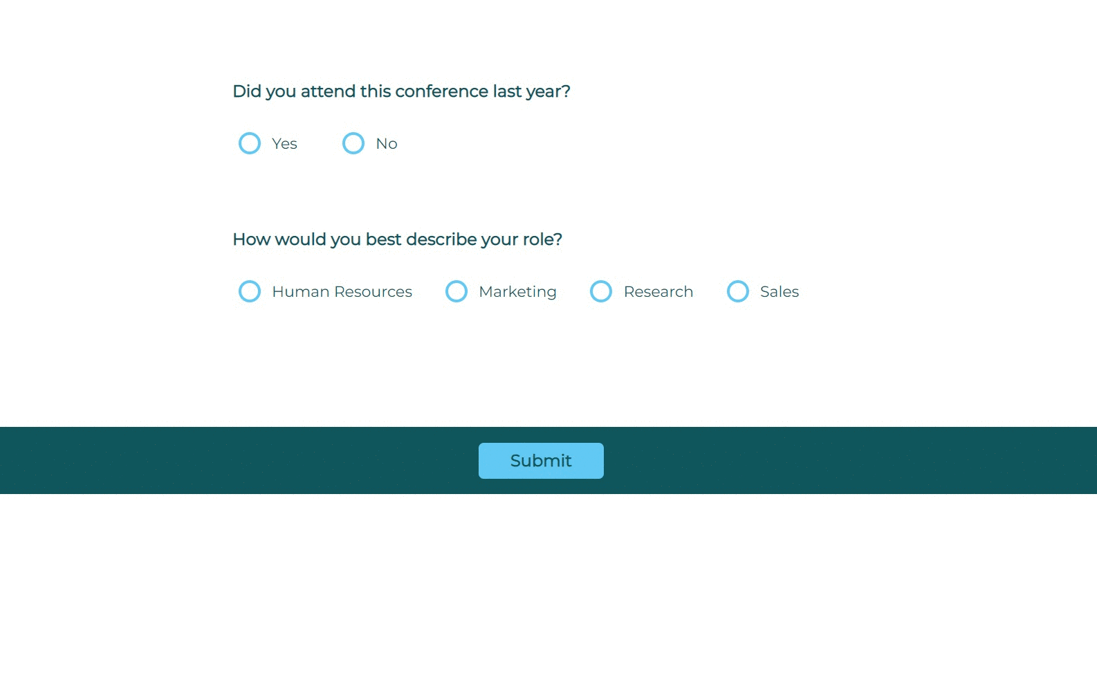 multi-condition question display logic