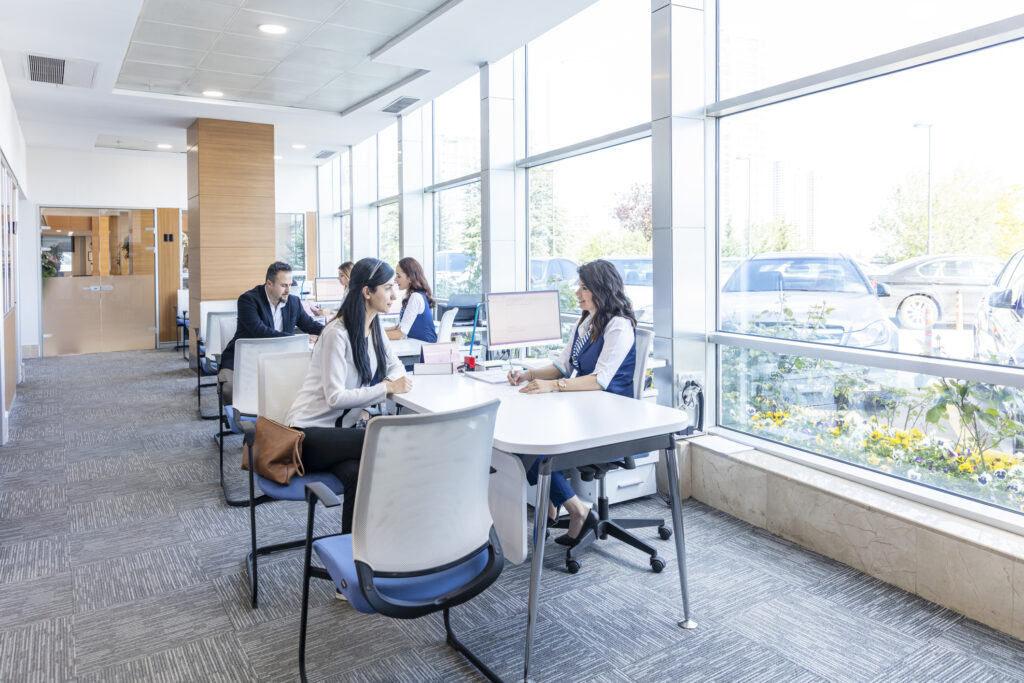 A new credit union member opening an account