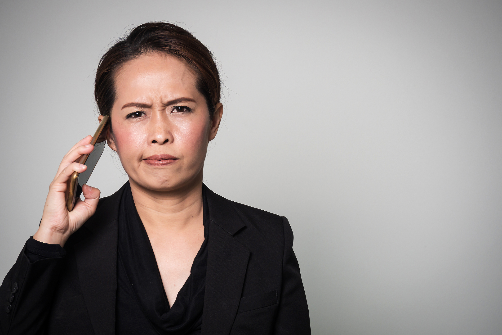 frustrated customer expectations waiting on mobile phone