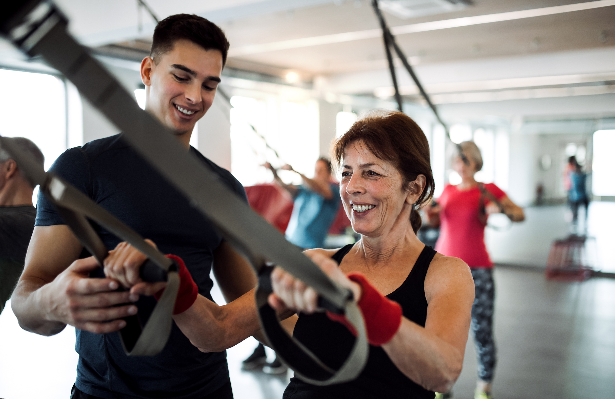 gym member retention through beginner training with seniors