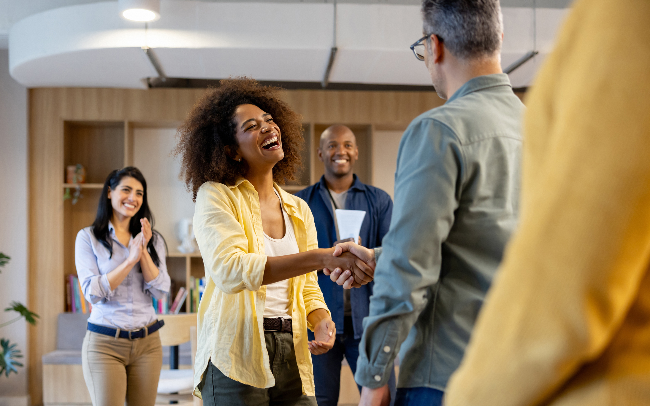 in-office recognition in hybrid workplace