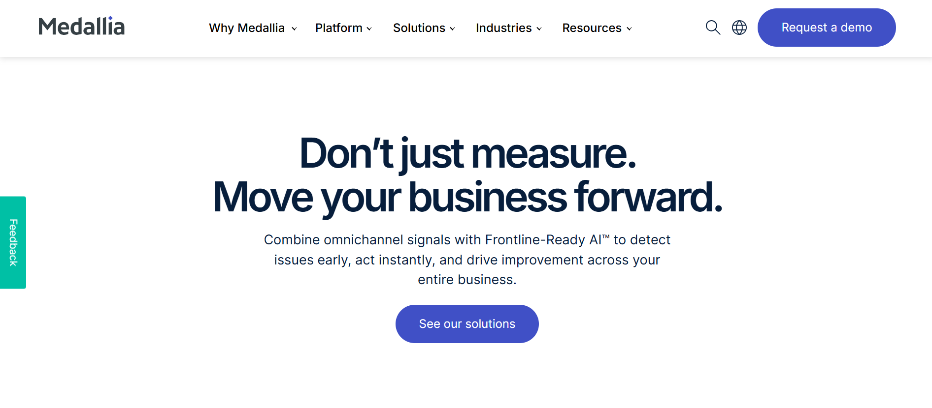 Medallia Homepage